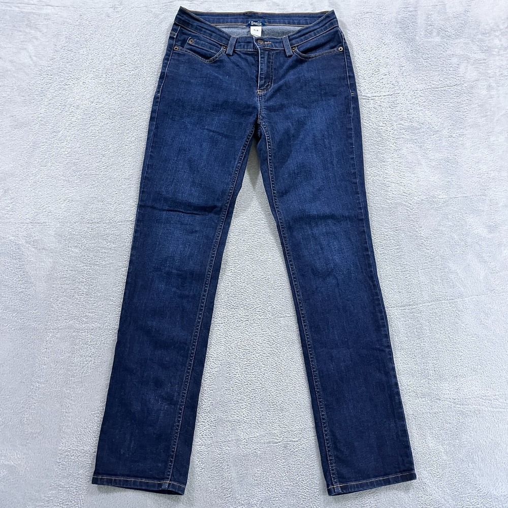 Duluth Trading Co Jeans Women's 8x31 Blue Slim Leg Denim Low Rise